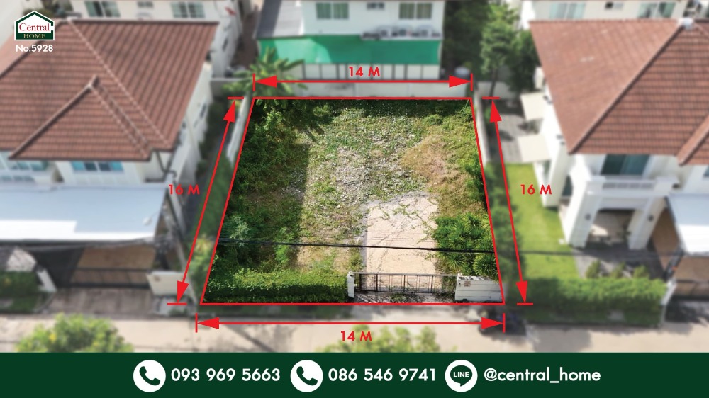 For SaleHouseNonthaburi, Bang Yai, Bangbuathong : Vacant land 56.2 square wah, The Centro Village, Ratchaphruek