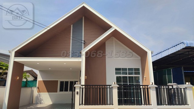 For SaleHouseMin Buri, Romklao : Nordic style single house, Ramkhamhaeng Road 174, area 122 square meters, 3 bedrooms, 3 bathrooms, completely renovated, Min Buri Subdistrict, Min Buri District, Bangkok