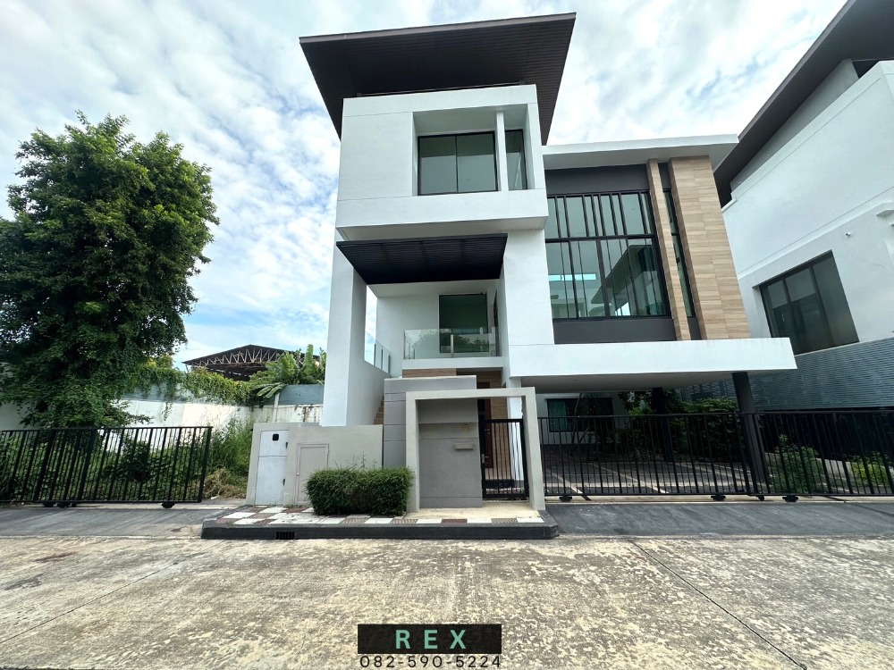 For RentHouseKaset Nawamin,Ladplakao : Single house for rent, Nirvana Beyond Kaset-Nawamin, Nirvana Beyond kaset navamin, 3 floors, 350 sq m., near Boonthavorn Kaset-Nawamin