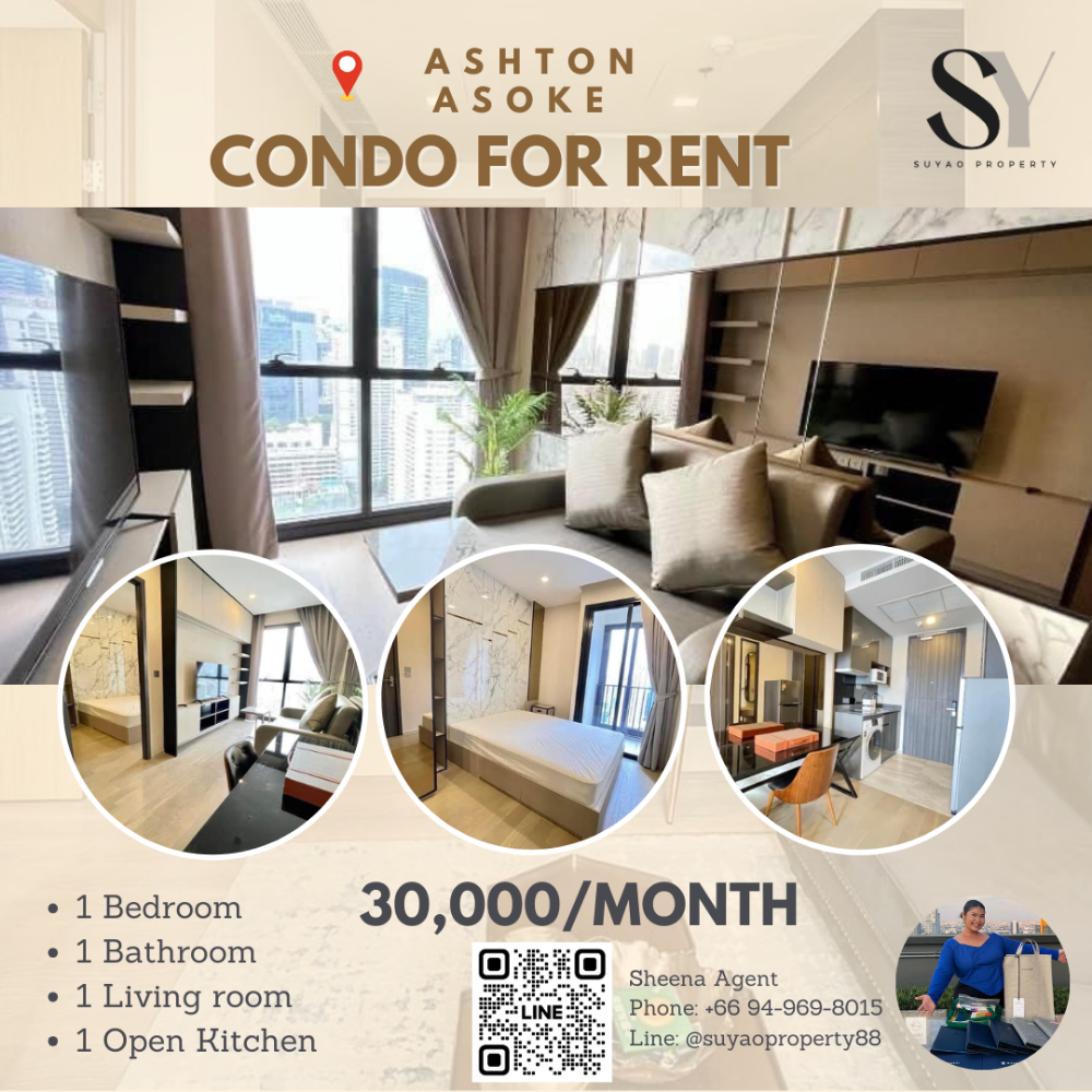 For RentCondoSukhumvit, Asoke, Thonglor : 🏙️Ashton Asoke🏙️