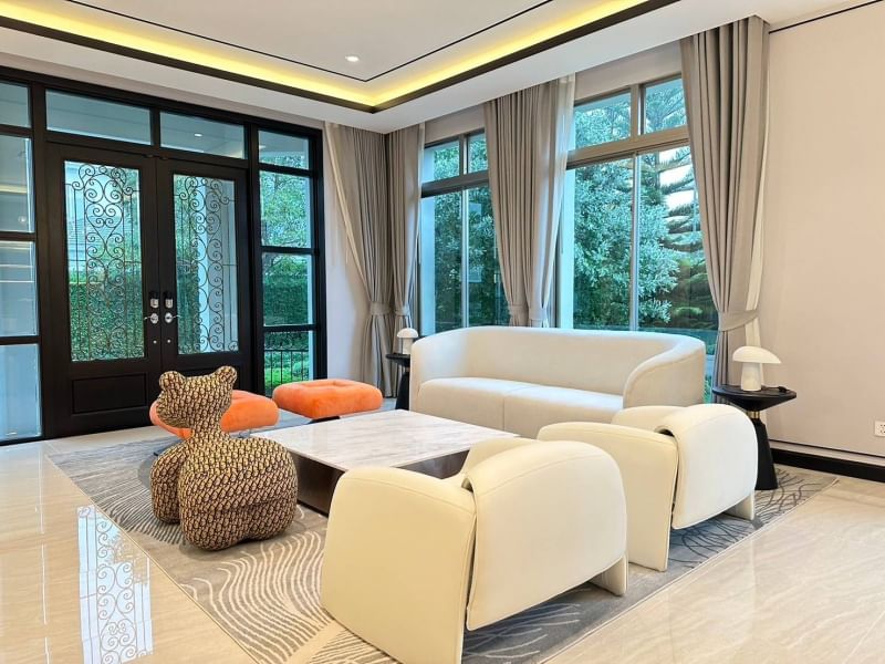 For RentHouseLadkrabang, Suwannaphum Airport : For Rent!! Super Luxury house 4 bedroom in Rama 9