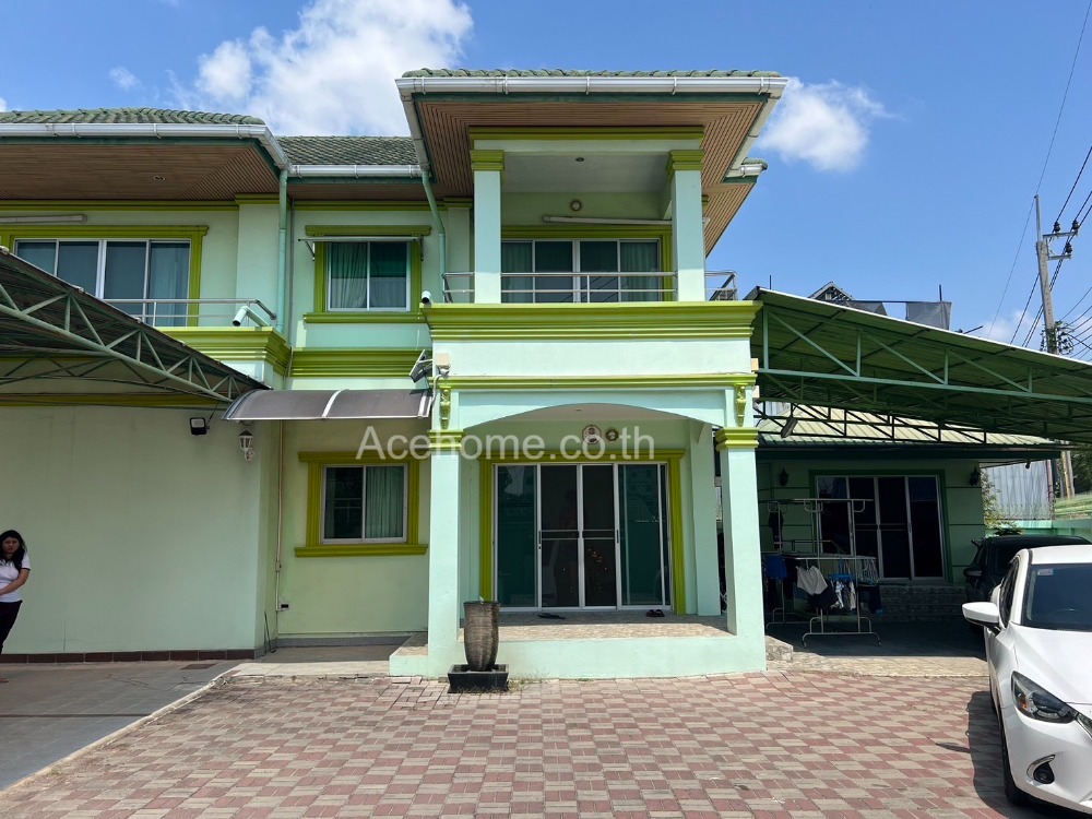 For SaleHouseSukhumvit, Asoke, Thonglor : Single house for sale, corner house, Chaiyo Village, Soi Bearing 39, Sukhumvit 107, very good location, near MRT Yellow Line, Sri Bearing Station, only 1 km.