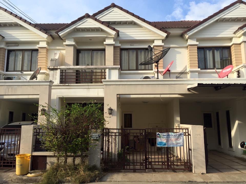 For SaleTownhouseNonthaburi, Bang Yai, Bangbuathong : For sale/rent: House project, Thippiman Village, along the canal, Khlong Thanon Road, Central Westgate, Bang Yai, only 1.7 km from the Purple Line.