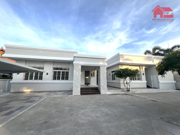 For RentHouseBangna, Bearing, Lasalle : Single-storey house for rent, area 447 square wah, usable area 450 sq m, 7 bedrooms, 6 bathrooms, furnished, Srinakarin Road, near Big C, rental price 270,000 baht/month