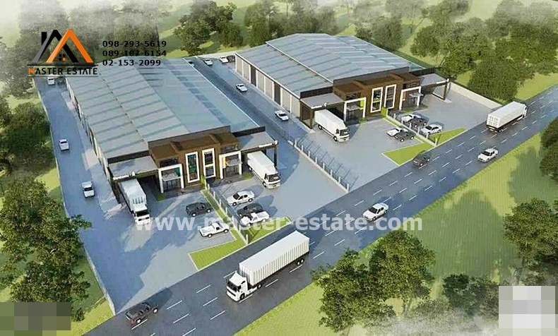 For SaleWarehousePrachin Buri : New warehouse near Rojana Industrial Estate, Prachinburi, with 2-storey storage warehouse, 4 units, N-SPACE, on 5-2-11 rai of land, supporting all functions, Sri Maha Phot District