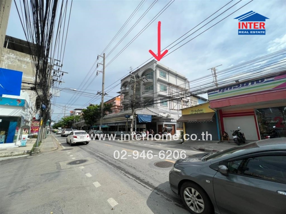 For SaleShophouseNawamin, Ramindra : Commercial building, 4.5 floors, 20.4 sq m., commercial building, Soi Kamnan Maen 3, Kanlapaphruek Road, Ekkachai Road 36, Chom Thong District, Bangkok