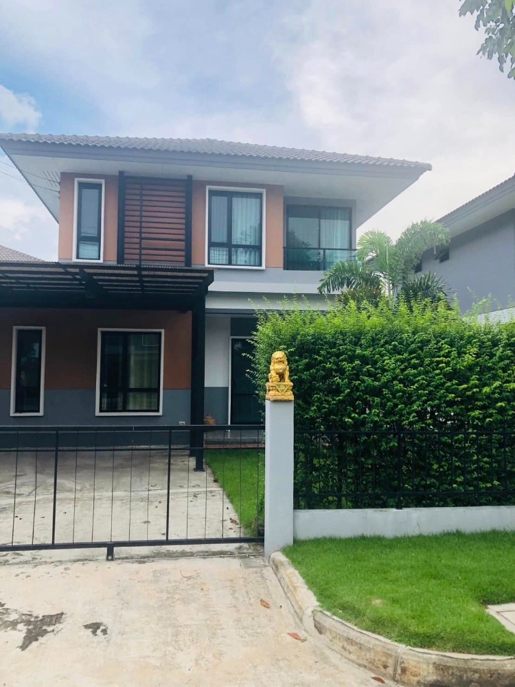 For RentHousePathum Thani,Rangsit, Thammasat : Accept co-agent (Responsive) / For rent: Single house, Kanasiri Village, Wongwaen - Lam Luk Ka, Sansiri Project