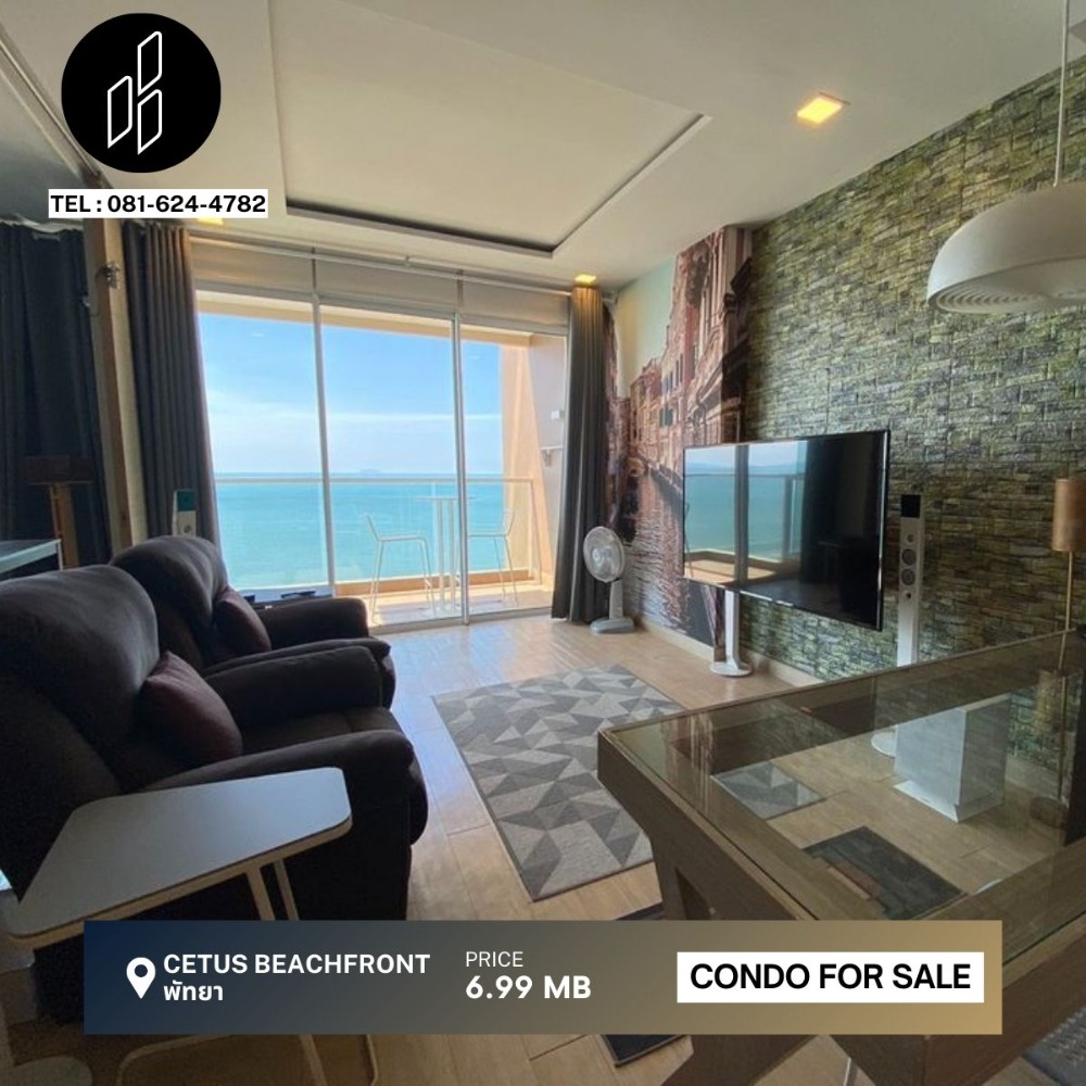 For SaleCondoPattaya, Bangsaen, Chonburi : For sale Cetus Beachfront, 1 bedroom, 1 bathroom, 55 sq.m. DBC-2-S504