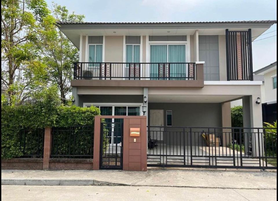 For RentHouseNawamin, Ramindra : 2-storey detached house, beautifully decorated, with furniture and electrical appliances, for rent, Sai Mai-Ram Intra area, near Big C Food Place, Sukhapiban 5, only 2.5 km.