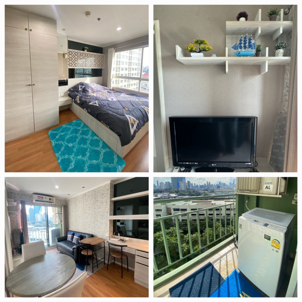 For RentCondoRama9, Petchburi, RCA : Condo for rent Lumpini Park Rama 9 - Ratchada (Lumpini Park Rama 9 - Ratchada) MRT Rama 9, rental price 13,000.00 baht/month, 1 bedroom, 1 bathroom, 30 sq m., 9th floor