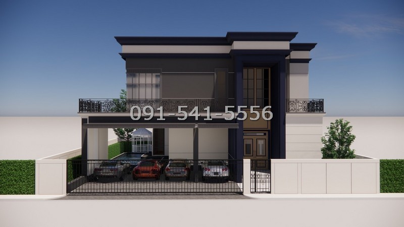 For SaleHouseBangna, Bearing, Lasalle : For sale: newly built 2-storey detached house, corner house, area 120 sq m, Soi Sri Charoen Villa 24, using premium grade materials throughout the house.