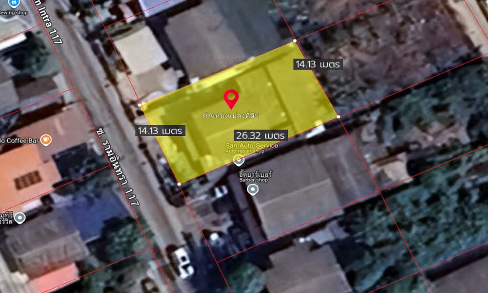 For SaleLandNawamin, Ramindra : Land for sale at Ramintra 117 next to BTS Pink Line Bang Chan Station