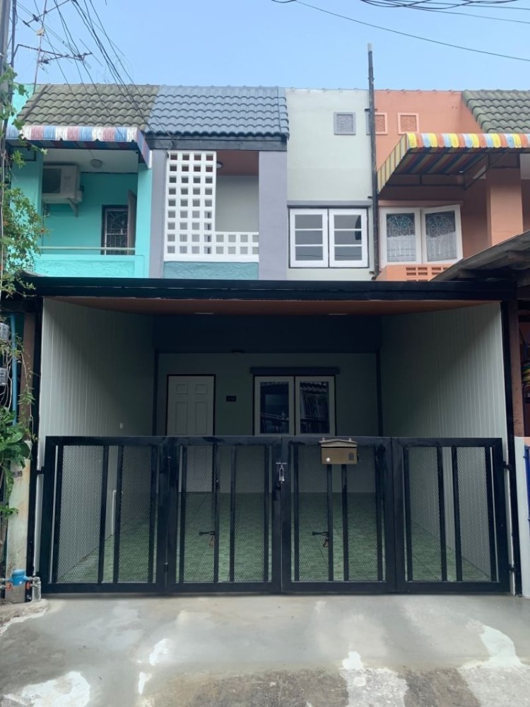 For SaleTownhouseNawamin, Ramindra : 🔥Cheap sale, over-financed🔥 2-storey townhouse, 16 sq m, Manarom Village 4, Soi Liap Khlong Song 19, house has 2 bedrooms, 2 bathrooms