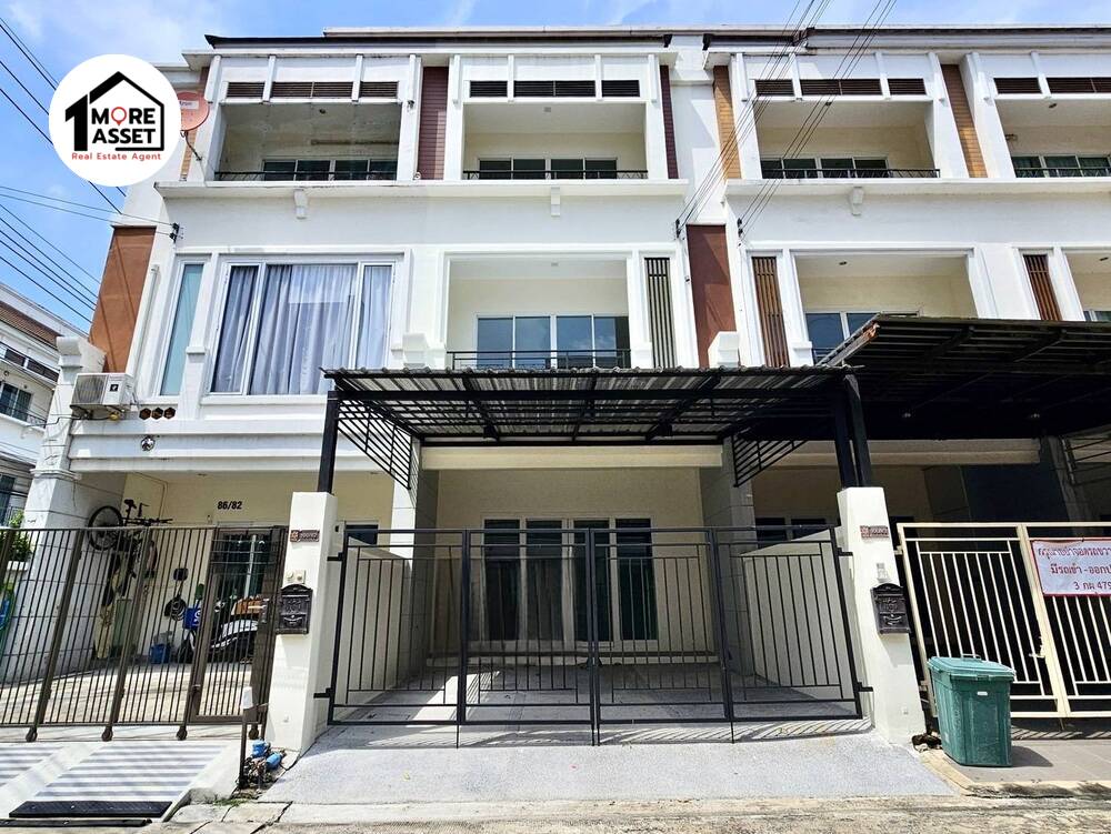 For SaleHouseRama5, Ratchapruek, Bangkruai : Urgent sale!! 3-storey townhouse, Vision Smart City, Wong Sawang-Tiwanon, newly renovated, ready to move in, on Nakhon In Road, near the electric train, expressway