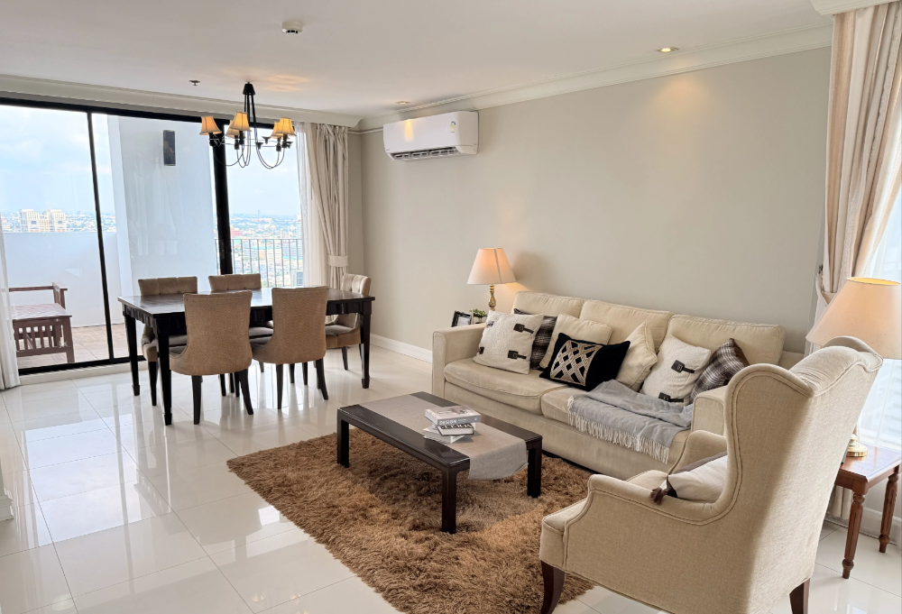 ให้เช่าคอนโดสุขุมวิท อโศก ทองหล่อ : Icon 3 for Rent 2 bed 2.5 bath + maid room