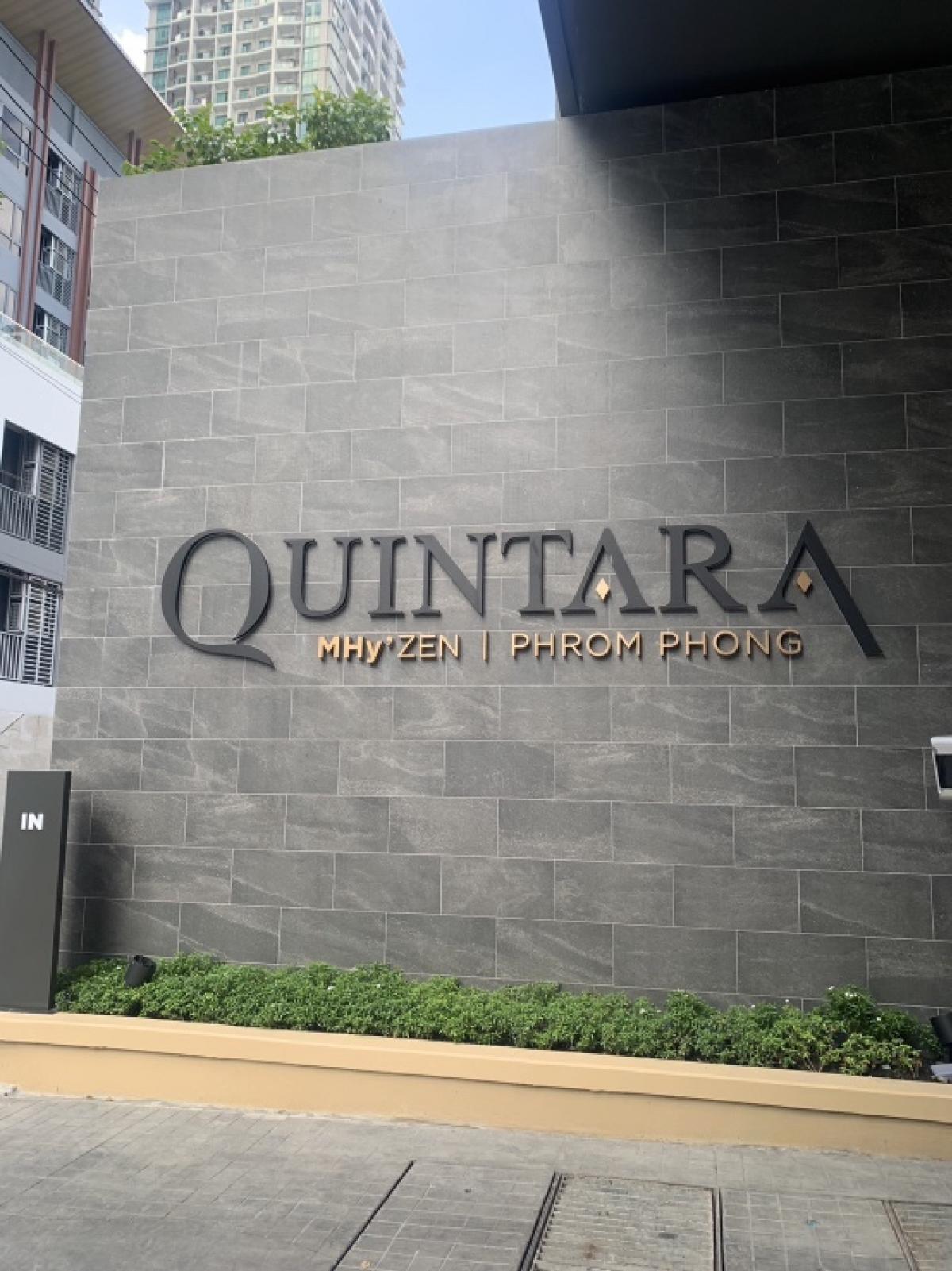 For RentCondoSukhumvit, Asoke, Thonglor : 🔴Quintara MHyzen phrom phong Studio room 23 sq.m Building A, beautiful room, ready to sign a contract, ready to move in, free internet🛋️✌️