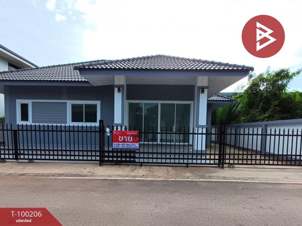 For SaleHouseSamut Songkhram : Single-storey detached house for sale, Soi Ban Suan Hinghoi, Lat Yai, Samut Songkhram