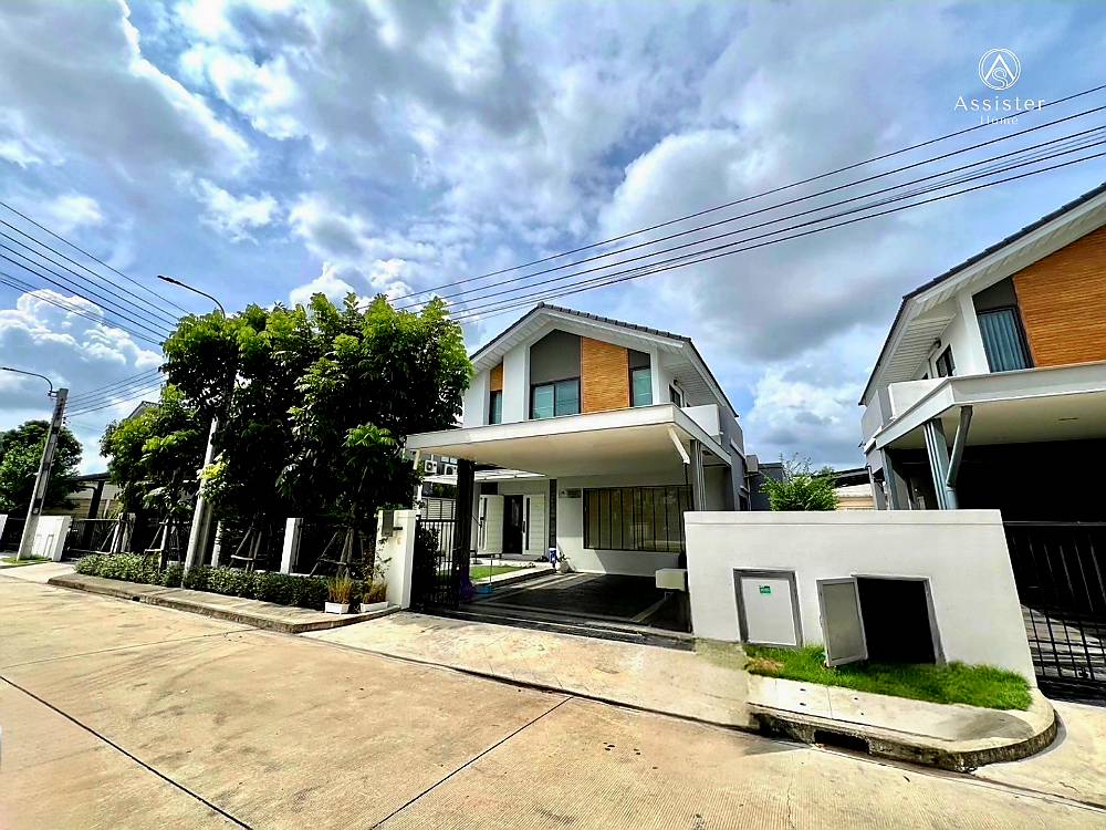 For SaleHouseMin Buri, Romklao : For Sale detached house 65.1 sq m. Perfect Place Ramkhamhaeng-Suvarnabhumi 3, Minburi, beautiful house, ready to move in, convenient travel.