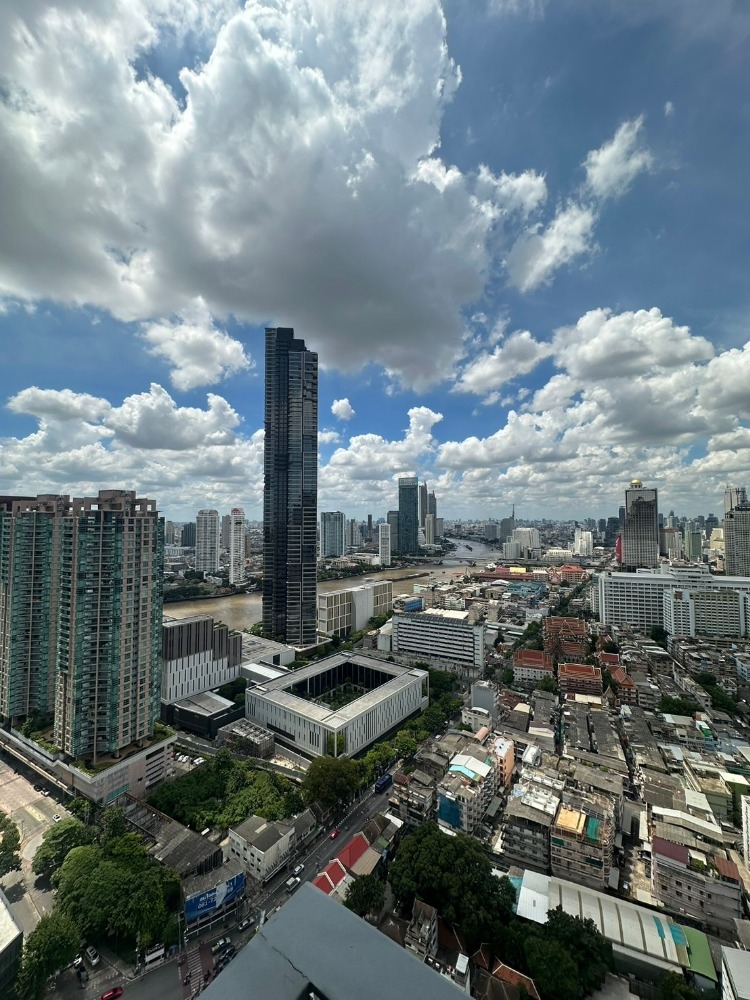 For SaleCondoSathorn, Narathiwat : Best position of the project, River view, 2 bed Rhythm Charoenkrung Pavillion, close to Shrewsbury International School