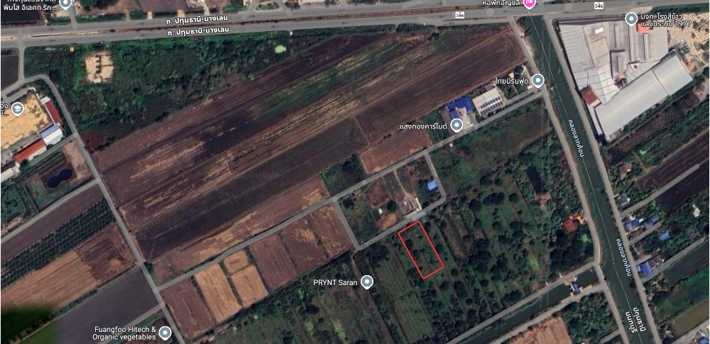 For SaleLandNonthaburi, Bang Yai, Bangbuathong : Buy today, profit in the future!! Land for sale, Bang Bua Thong District, Pathum Thani-Bang Len Road