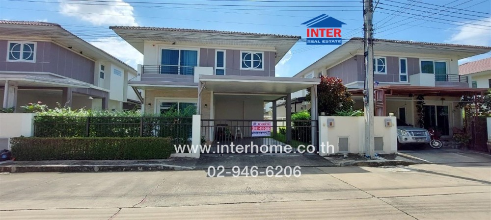 For SaleHousePathum Thani,Rangsit, Thammasat : 2-storey detached house, 60.8 sq.w., Supalai Garden Ville Village, Bangkok-Pathum Thani, Soi Wat Nong Prang, Bangkok-Pathum Thani Road, New Ratchaphruek Road, Mueang Pathum Thani, Pathum Thani