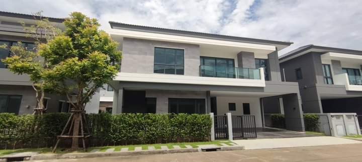 For RentHouseBangna, Bearing, Lasalle : TTBN112 House for rent, The City Bangna Village, 2 floors, 70 sq m, usable area 313 sq m, 4 bedrooms, 5 bathrooms, 180,000 baht 064-959-8900