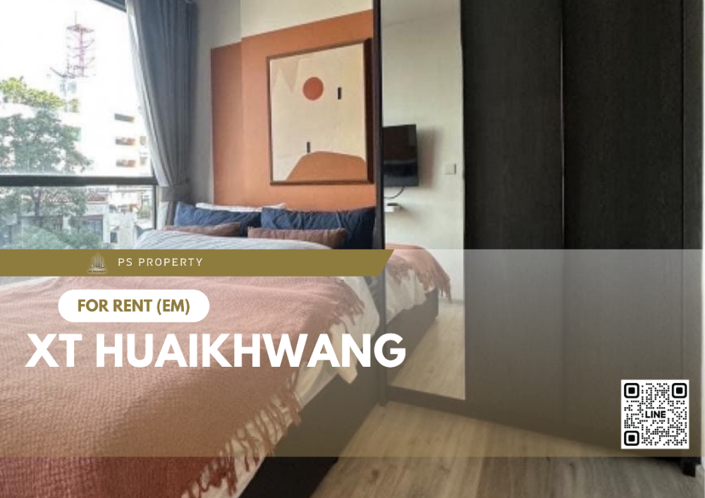 For RentCondoRatchadapisek, Huaikwang, Suttisan : For rent ✨ XT HUAIKHWANG ✨ Fully furnished room, ready to move in, near MRT Huai Khwang.