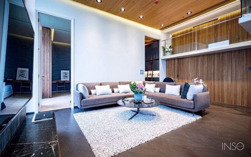 For SaleCondoSukhumvit, Asoke, Thonglor : Rare Item!! Penthouse in the heart of Asoke, fully furnished room, very beautiful, high floor, beautiful view ✨The Esse Asoke✨2 bedrooms, 2 bathrooms, size 127 sq m, near BTS Asoke/Sukhumvit Tel.0982645161