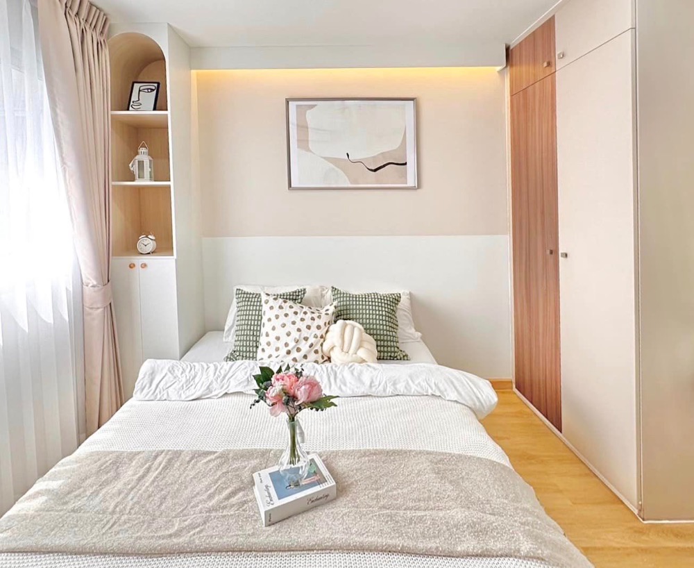 For SaleCondoBangna, Bearing, Lasalle : K-6085 Urgent sale! LPN Mega Bangna Condo, newly decorated, ready to move in, type 1 bedroom, 2 rooms per floor.