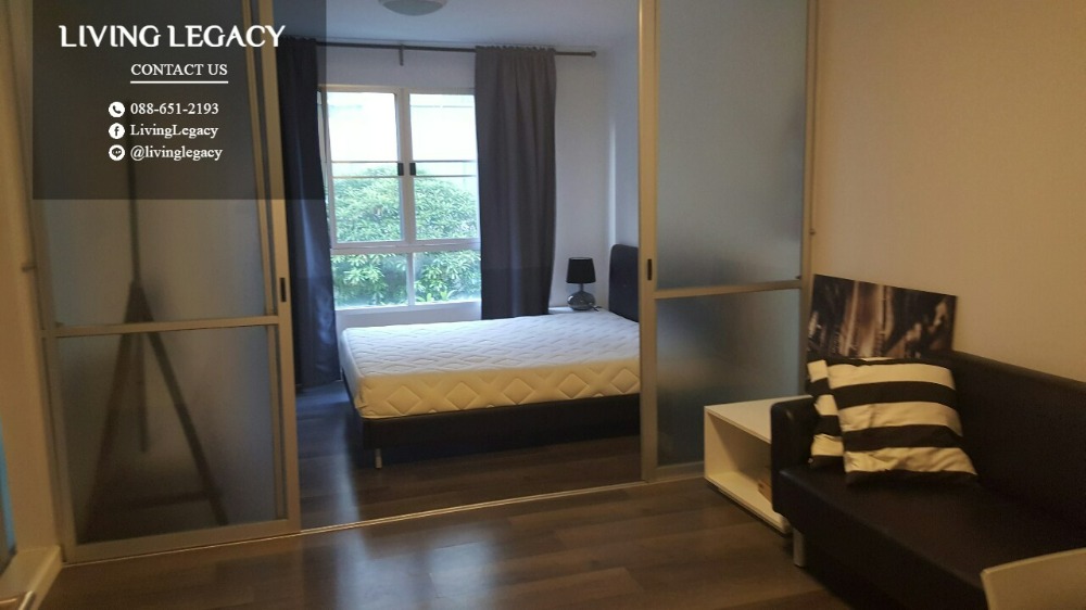 For RentCondoBangna, Bearing, Lasalle : dcon-0047 Condo for rent D condo Campus Resort Bangna 30 sq m. 3rd floor, Building D line id : @livinglegacy