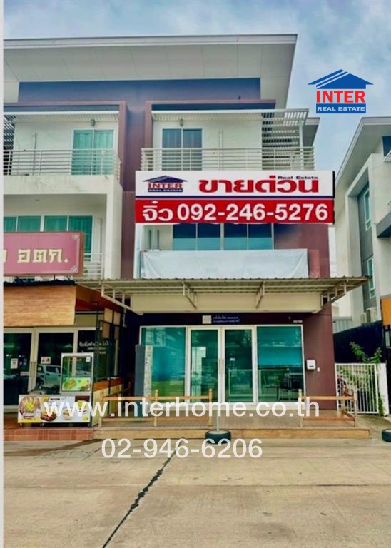 For SaleHome OfficePathum Thani,Rangsit, Thammasat : 3-storey home office, 46 sq m, Supalak City Village, Lam Luk Ka-Khlong 7, near Chatchawan Market, Rangsit-Nakhon Nayok Road, Lam Luk Ka Road, Khlong 7 Road, Lam Luk Ka, Pathum Thani