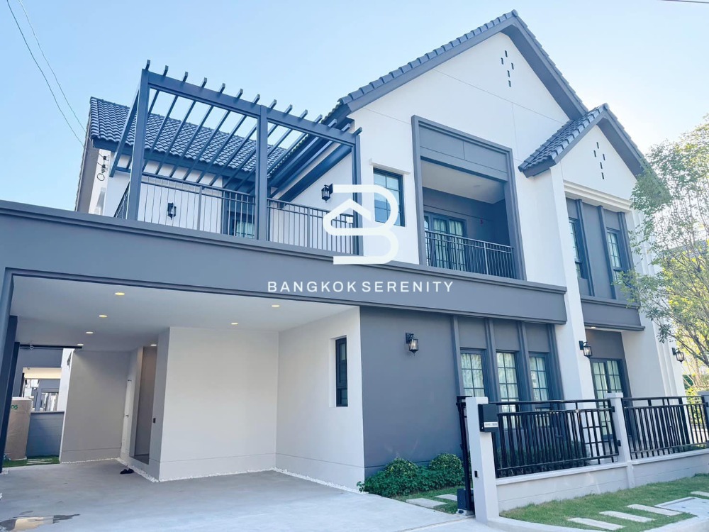 For RentHouseBangna, Bearing, Lasalle : Brand new house for rent at Centro Bangna (New Project)