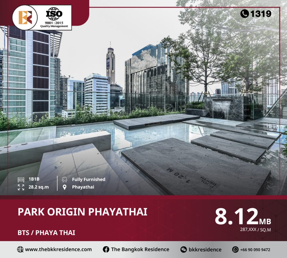 For SaleCondoRatchathewi,Phayathai : The cheapest: park origin phayathai, near bts phaya thai