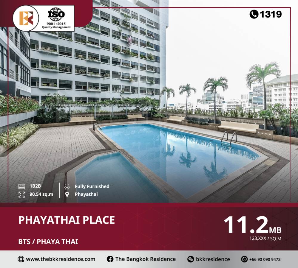 For SaleCondoRatchathewi,Phayathai : Final price at phayathai place, near bts phaya thai