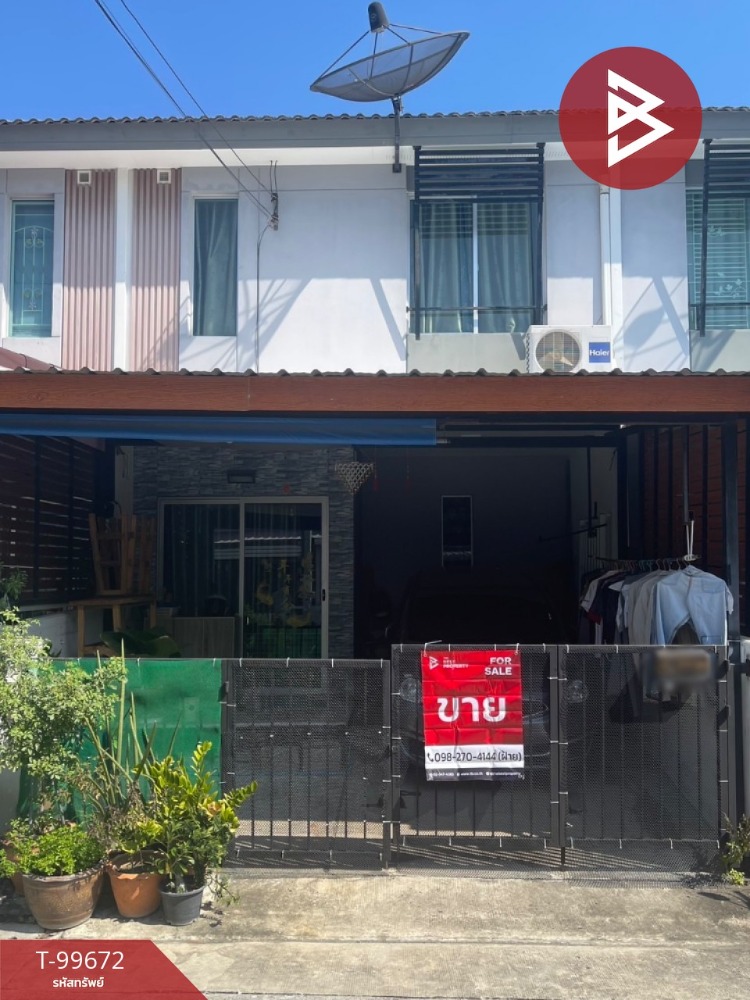 For SaleTownhouseSamut Prakan,Samrong : Townhouse for sale, Pruksa Village 114/2 Theparak-Muangmai (Baan Pruksa114/2 Thaparak-Muangmai), Bang Bo, Samut Prakan