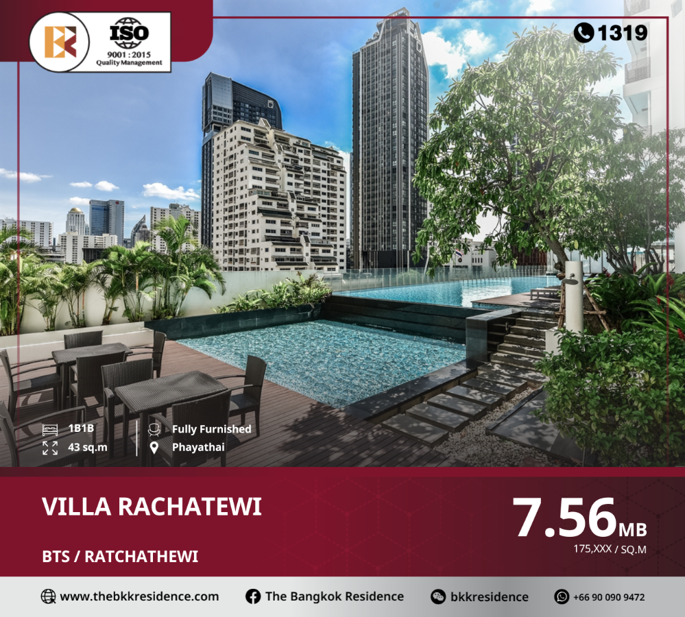 For SaleCondoRatchathewi,Phayathai : Beautiful condo great investment villa rachathewi nearbts ratchathewi