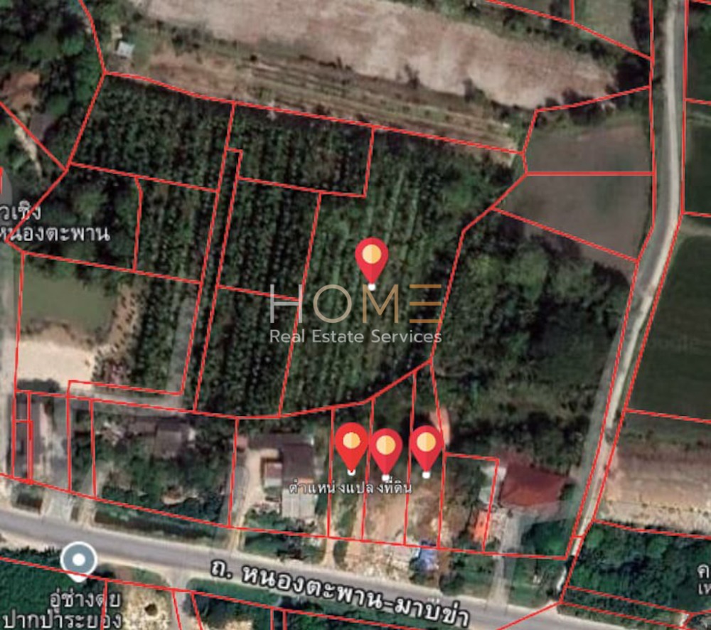 For SaleLandRayong : Land next to Nong Taphan Road / (SALE) NEWC323