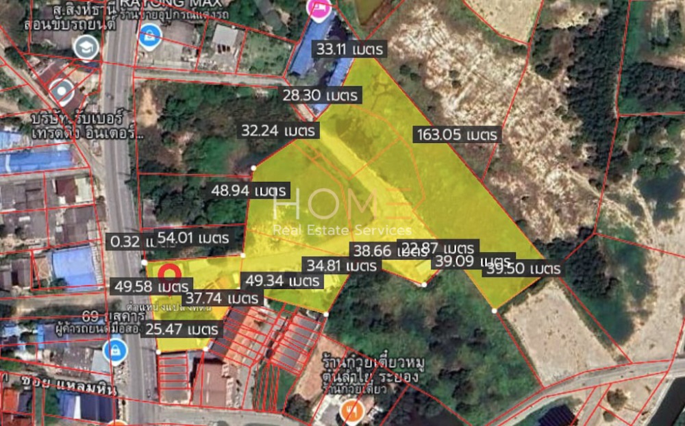 For SaleLandRayong : Land in the center of Rayong near Central / (SALE) NEWC324