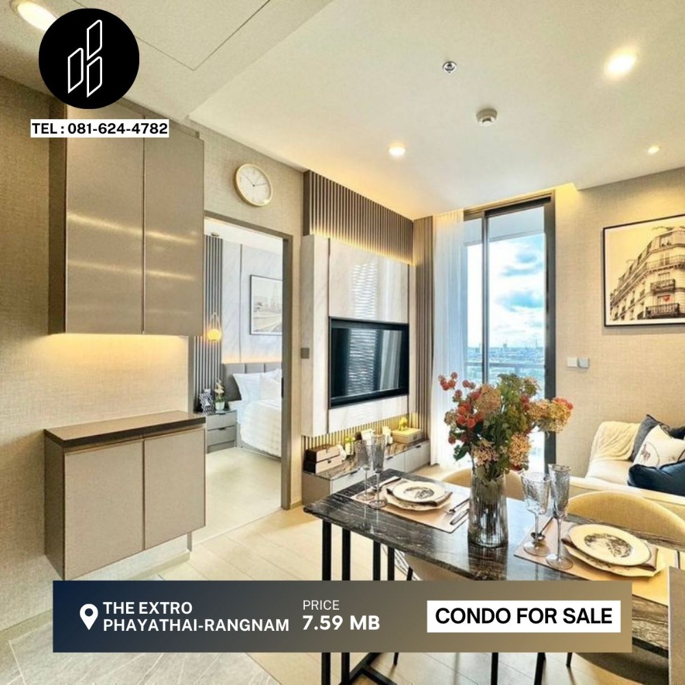 For SaleCondoRatchathewi,Phayathai : For sale The Extro Phayathai-Rangnam, 1 bedroom, 1 bathroom, 32.69 sq.m. DBC-2-S509