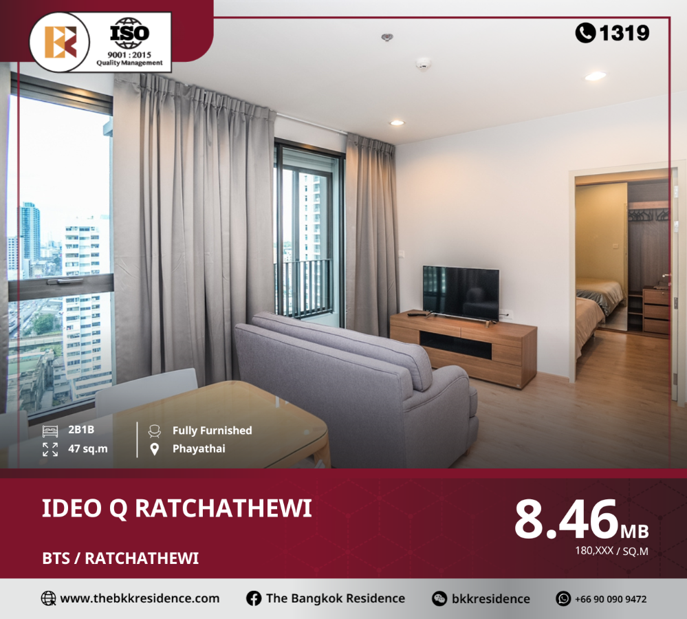 For SaleCondoRatchathewi,Phayathai : Beautiful unit at ideo q ratchathewi, near bts ratchathewi