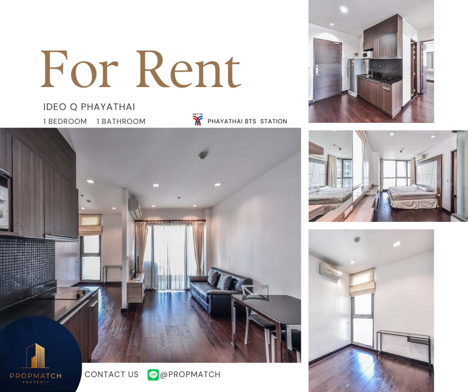 For RentCondoRatchathewi,Phayathai : Condo for rent IDeo q phayathai (1 bed plus 50 sqm) fully furnished