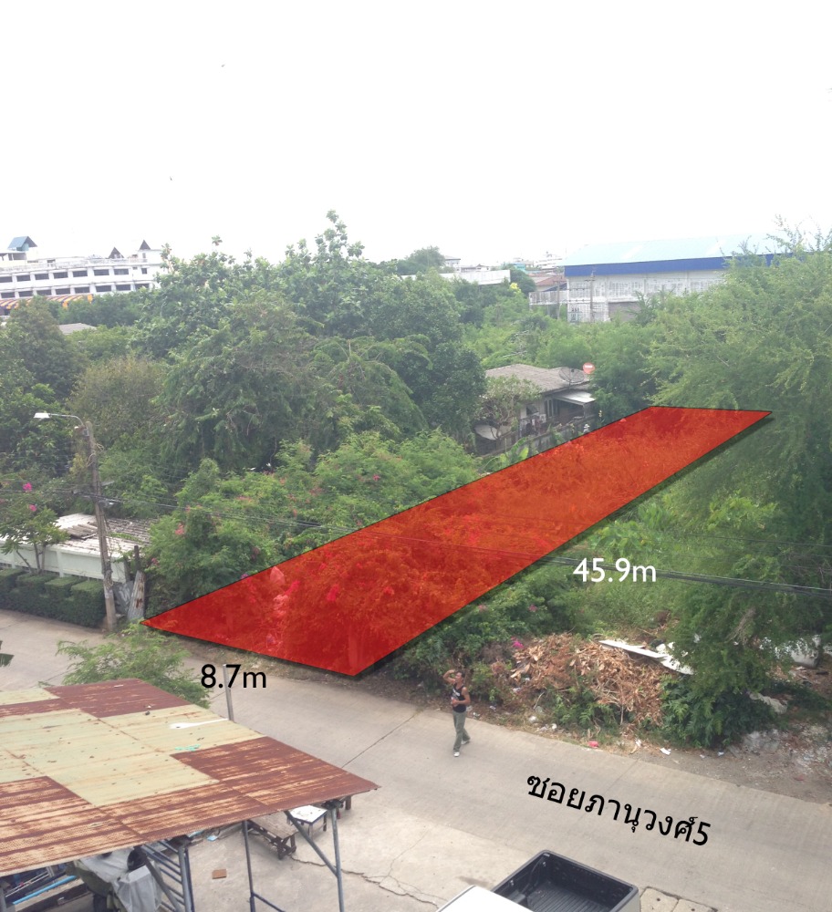 For SaleLandSamut Prakan,Samrong : Land for sale, 100 square wah, Soi Phanuwong 5-Samut Prakan