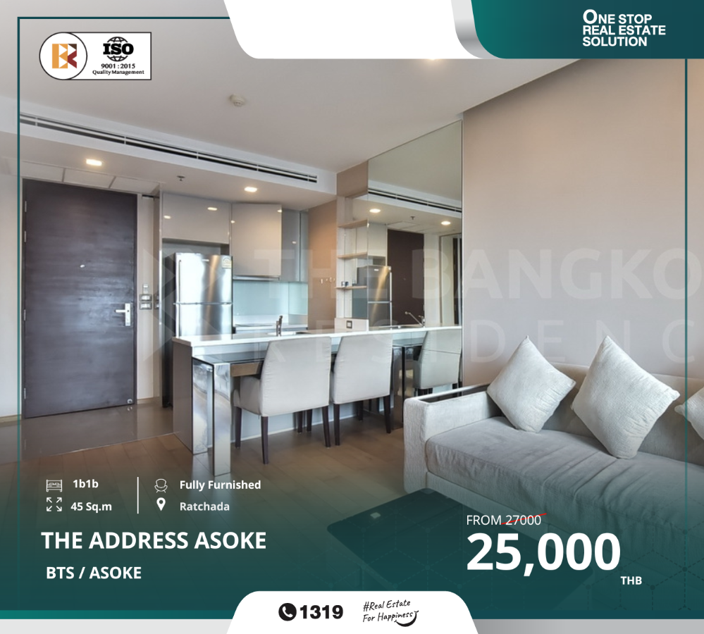 For RentCondoRama9, Petchburi, RCA : Popular condo, the address asoke near bts asoke