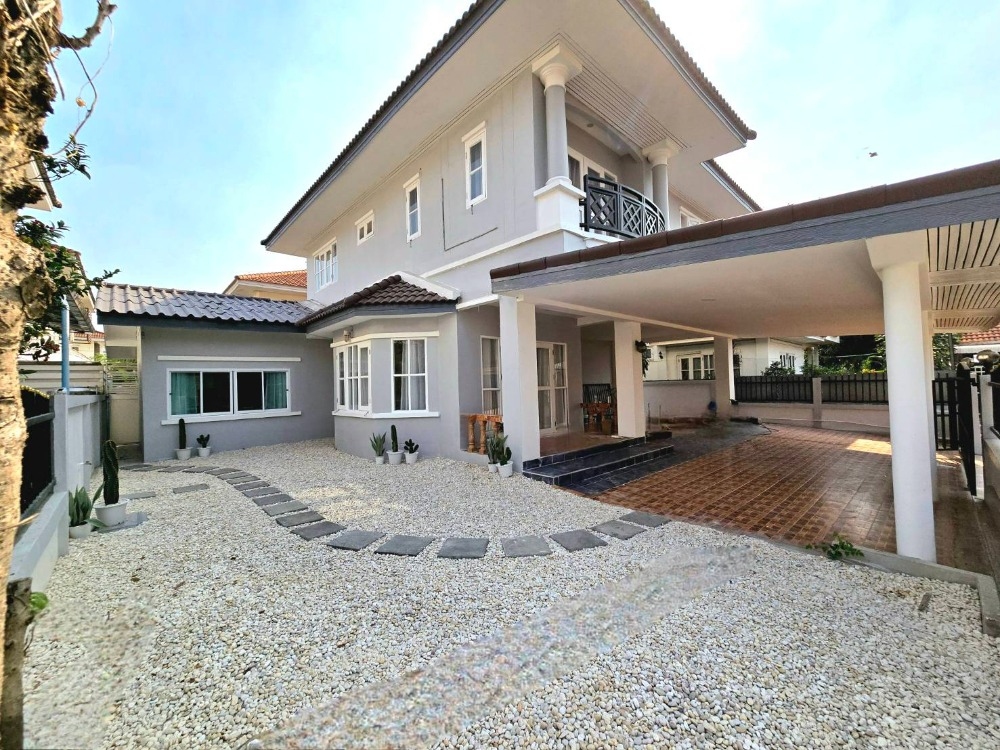 For SaleHouseNonthaburi, Bang Yai, Bangbuathong : For sale, 2-story detached house, Pruksa Garden Home 2 Village Area 72.1 square wah. Usable area 185 sq.m. 5 bedrooms 4 bathrooms