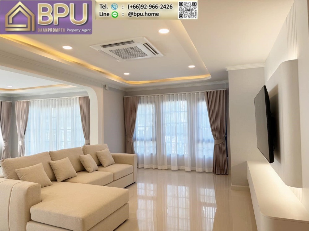 For RentHouseBangna, Bearing, Lasalle : ** 4 Bedrooms Single House for Rent ** Centro Bangna Near Mega Bangna (New Project Phase 2)