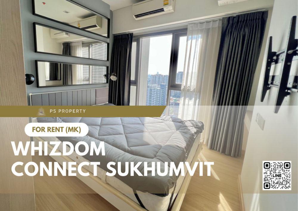 ให้เช่าคอนโดอ่อนนุช อุดมสุข : ให้เช่า ✨ Whizdom Connect Sukhumvit ✨ เฟอร์นิเจอร์ เครื่องใช้ไฟฟ้า ใกล้ BTS ปุณณวิถี