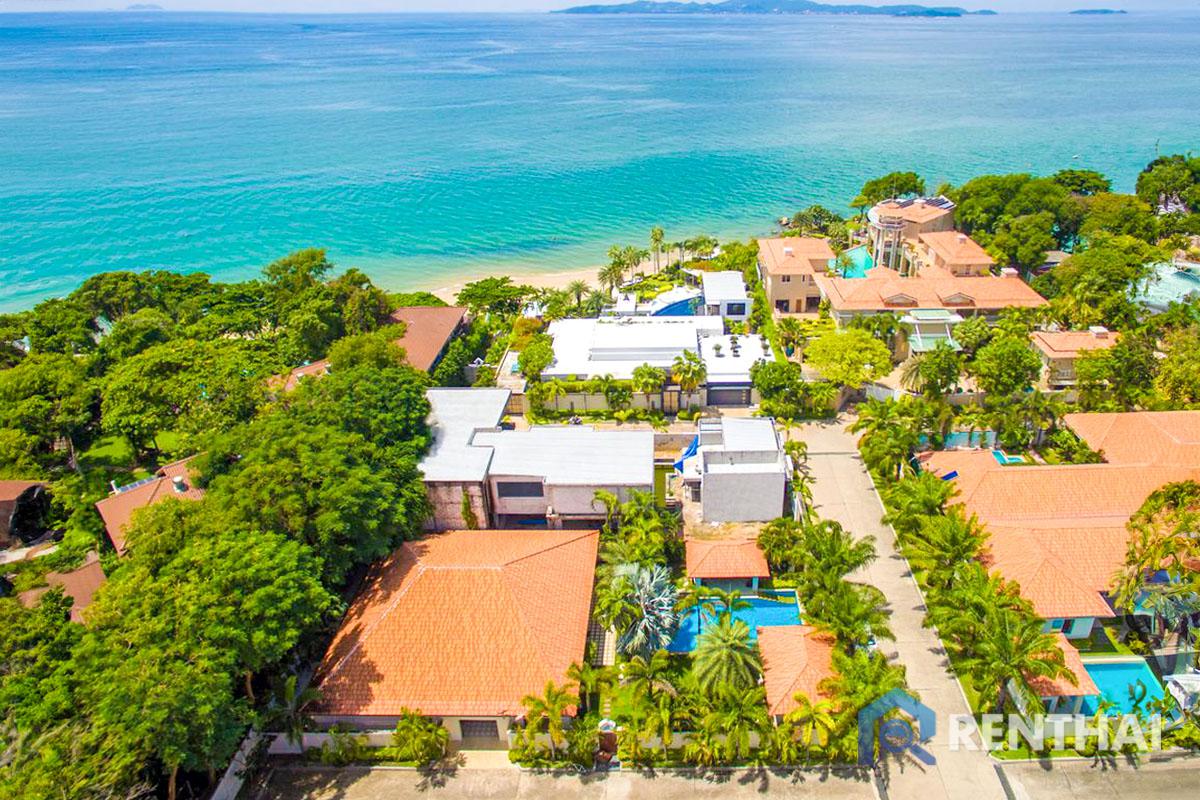 For SaleHousePattaya, Bangsaen, Chonburi : Beachfront village on Pratumnak hill, Pattaya. Majestic Residence Pool Villa for sale, Fully Furnished with Amenities