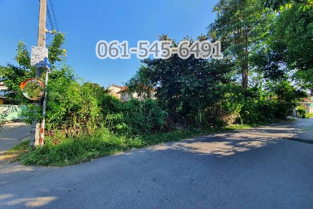 For SaleLandKaset Nawamin,Ladplakao : Land for sale, 104 sq m., Soi Nawamin 42, Intersection 8-1, corner plot, beautiful, good location, suitable for building a house, home office, warehouse.