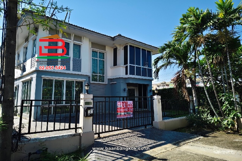 For SaleHousePathum Thani,Rangsit, Thammasat : For sale/rent, single house, Pruksa Village 17 project (bridge opposite PTT Rangsit-Nakhon Nayok, Khlong 3), area 58.6 square wah, near Chokchai Rangsit School, Rangsit-Nakhon Nayok Road, Bueng Yi Tho Subdistrict, Thanyaburi District, Pathum Thani Provinc