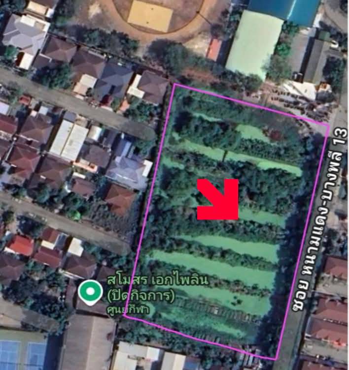 For SaleLandSamut Prakan,Samrong : Owner sells himself, selling vacant land, good location, near BTS Sri Dan, Bang Phli District, Samut Prakan (no advertising media)